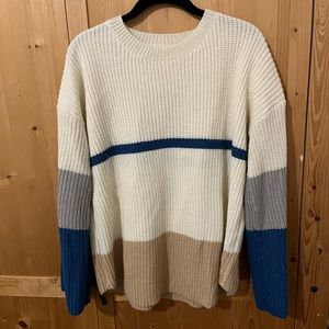 Basic Color block Sweater